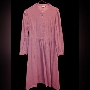 Chic Long Sleeve Purple Dress